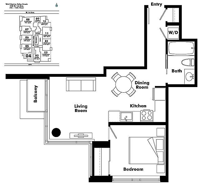 Floor plan 704
