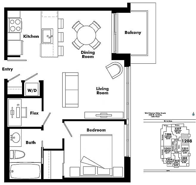 Floor plan 1208