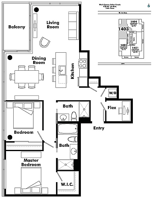 Floor plan 1403