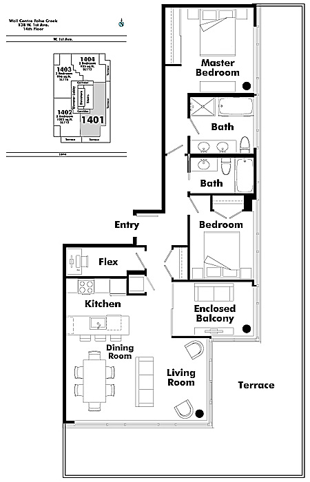 Floor plan 1401