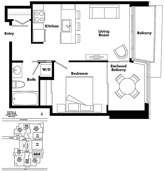 Floor plan 404