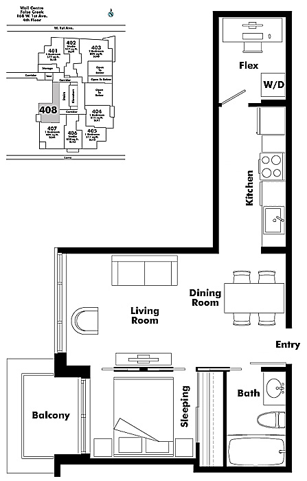 Floor plan 408