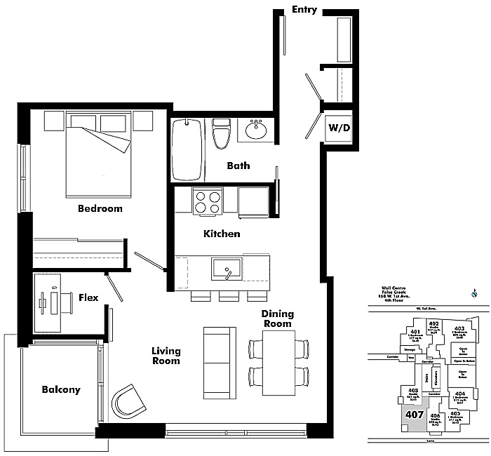 Floor plan 407