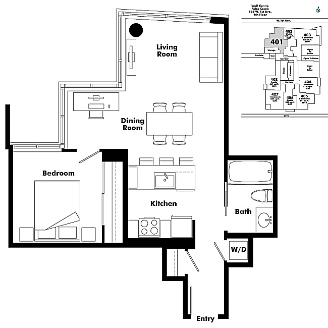 Floor plan 401