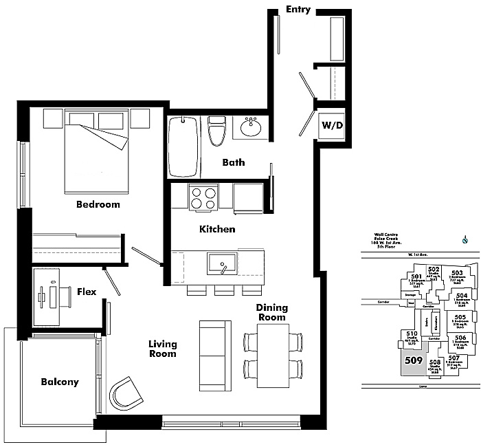 Floor plan 509