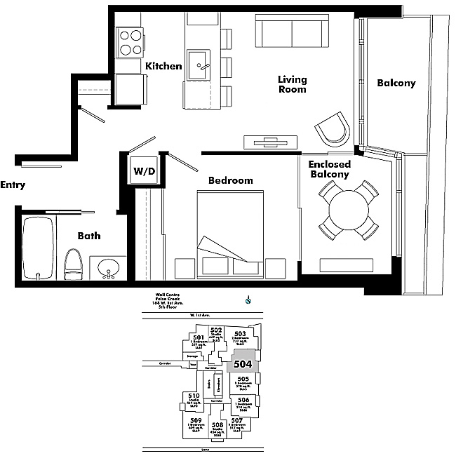 Floor plan 504