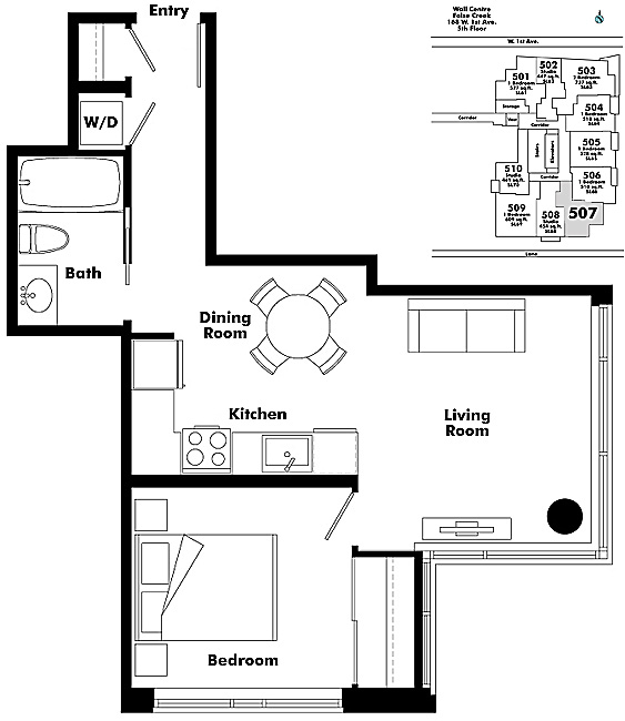 Floor plan 507