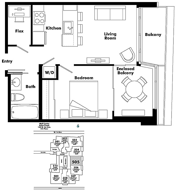Floor plan 505