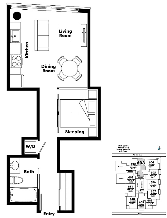 Floor plan 603