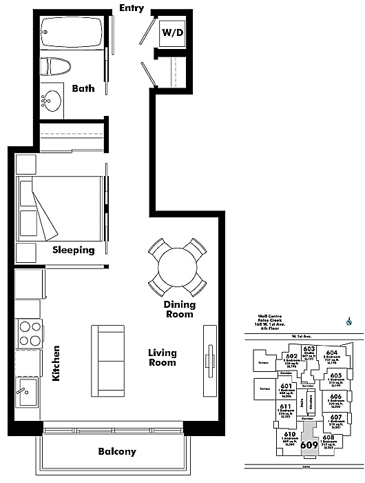 Floor plan 609
