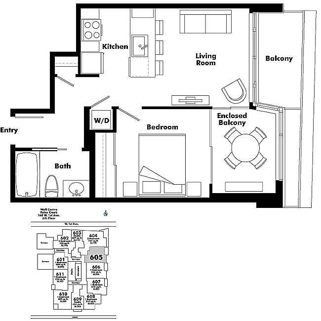 Floor plan 605