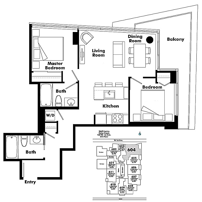 Floor plan 604