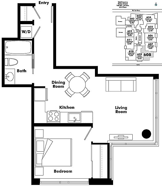 Floor plan 608