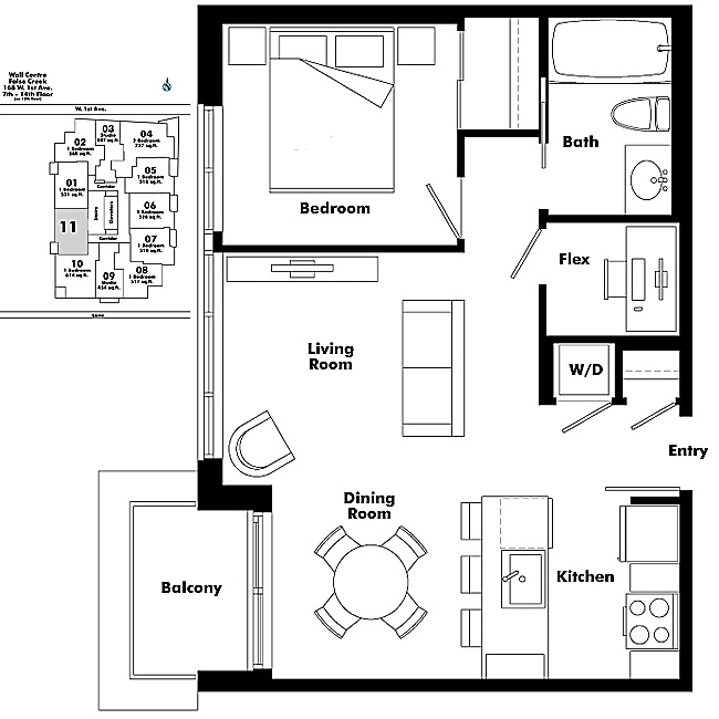 Floor plan 711