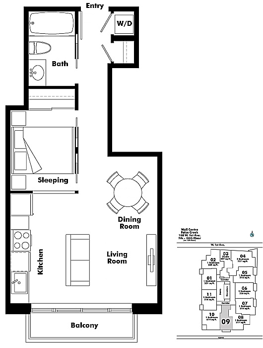 Floor plan 809