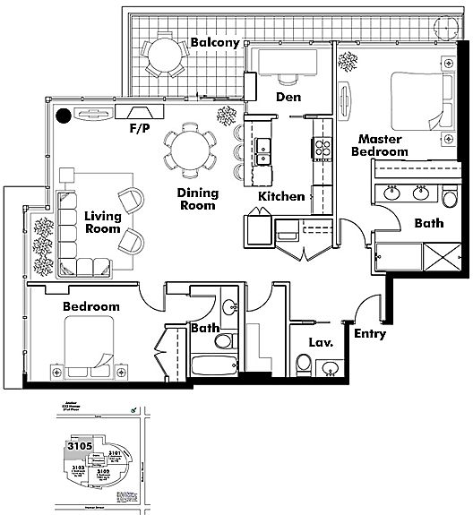 Floor plan 3105