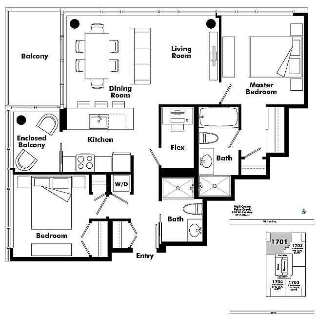 Floor plan PH1701