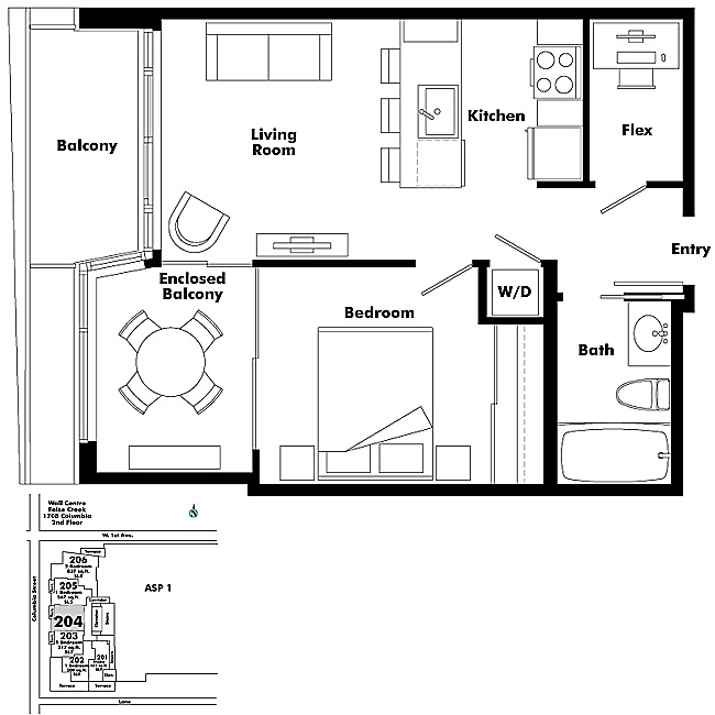 Floor plan 204