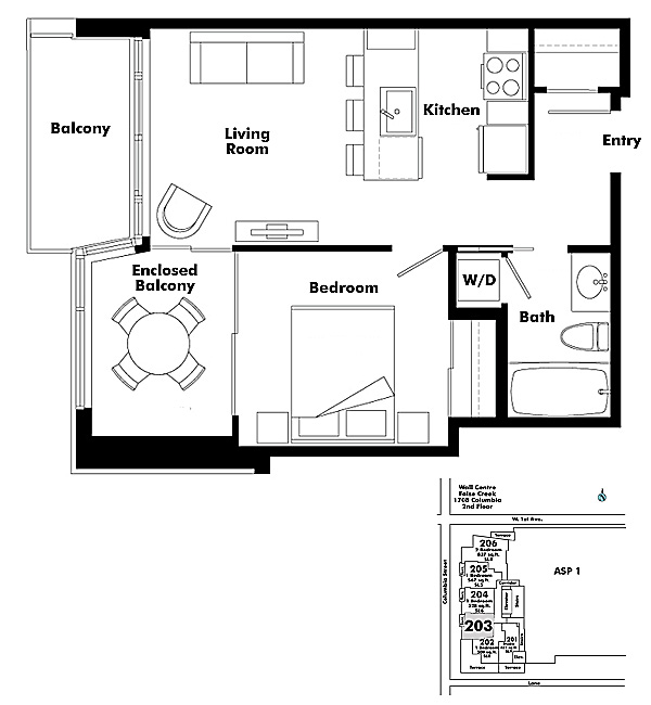 Floor plan 203