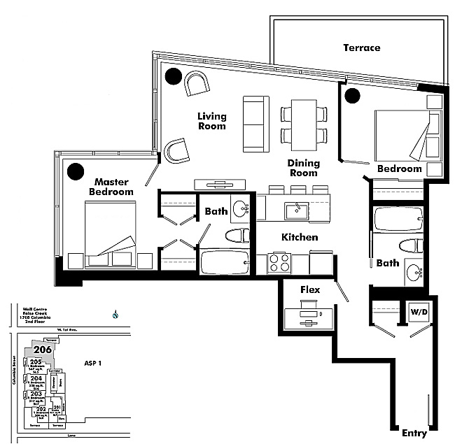 Floor plan 206