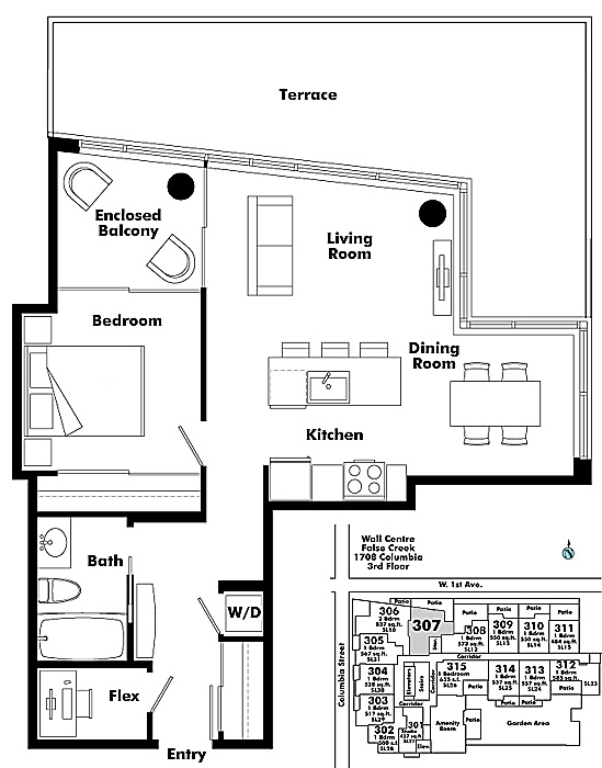 Floor plan 307