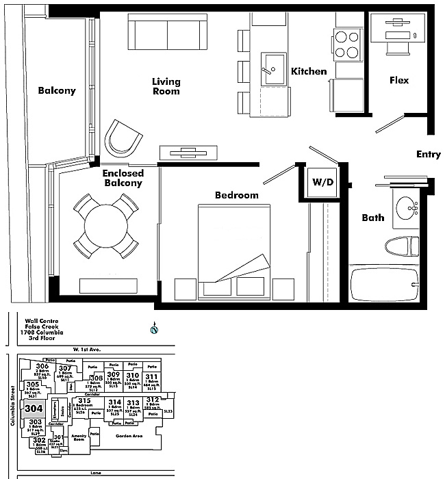 Floor plan 304