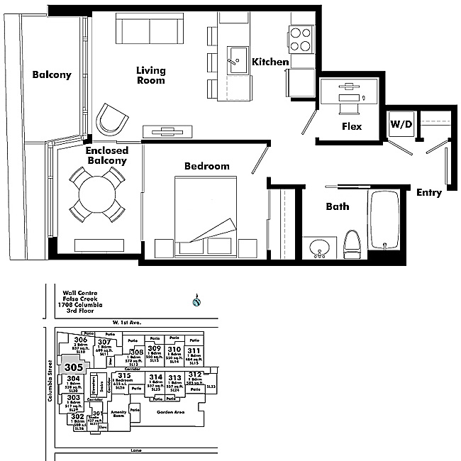 Floor plan 305
