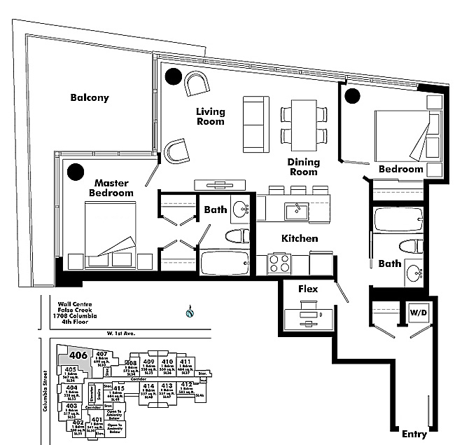 Floor plan 406