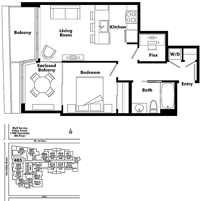 Floor plan 405