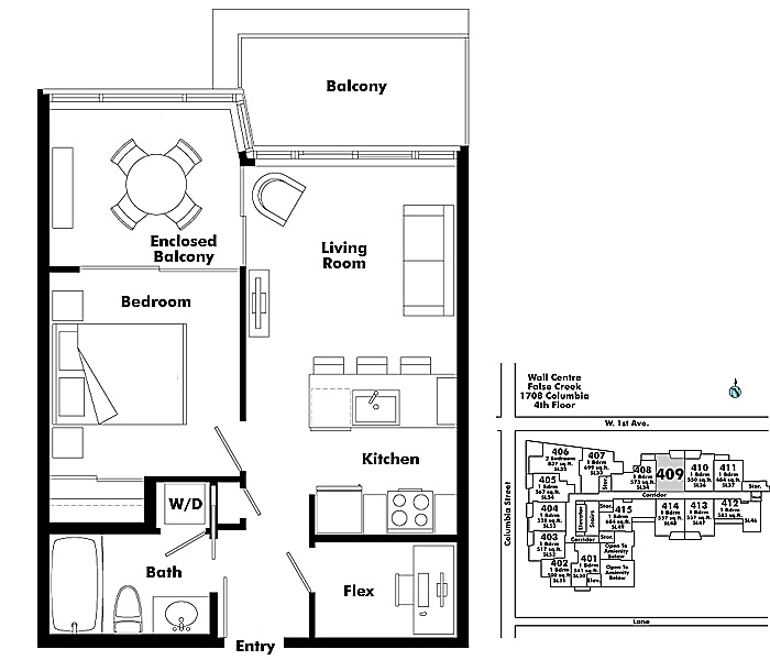 Floor plan 409