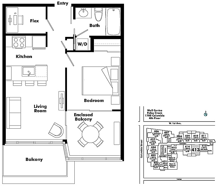 Floor plan 413
