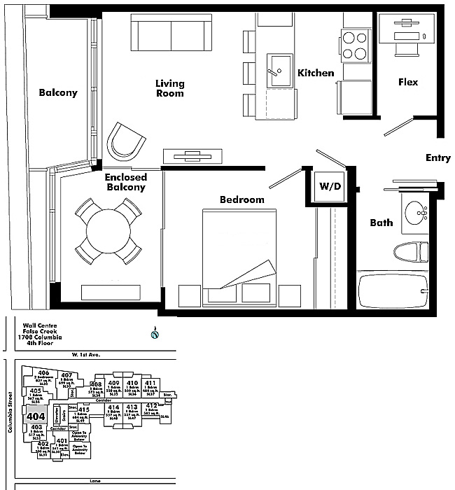 Floor plan 404