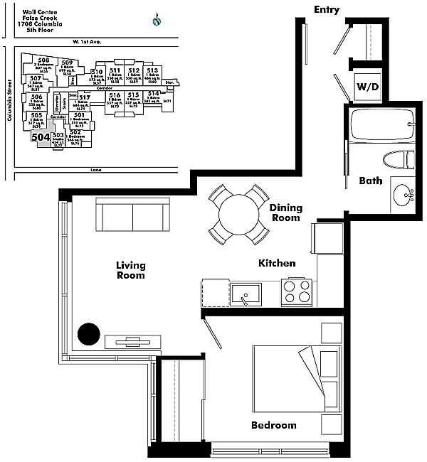 Floor plan 504