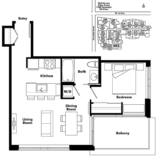 Floor plan 502