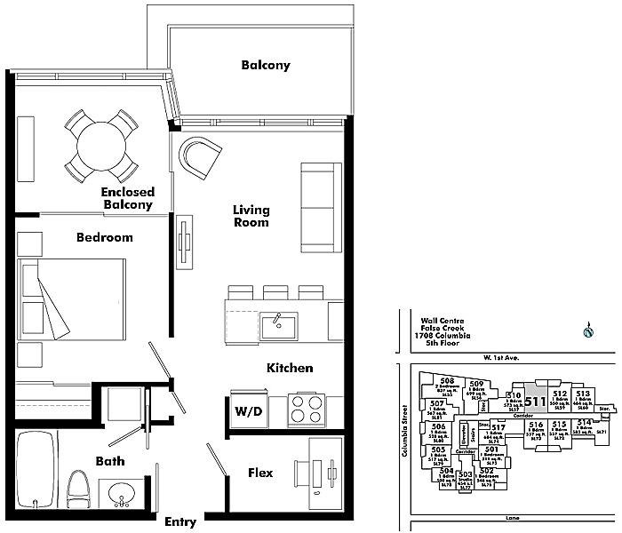 Floor plan 511