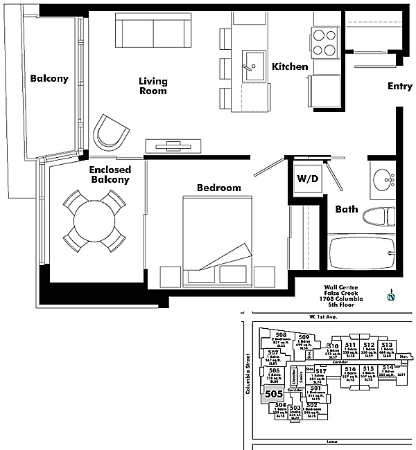 Floor plan 505