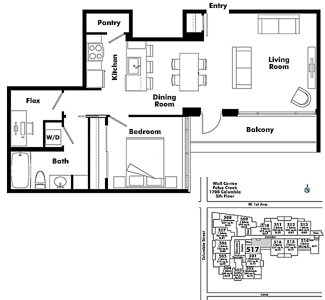 Floor plan 517