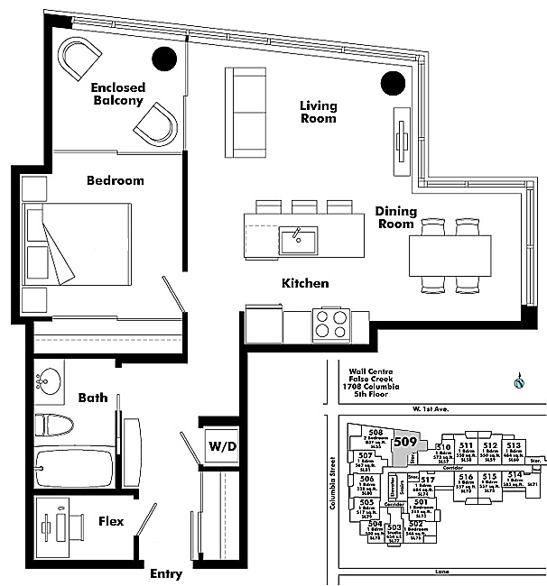 Floor plan 509