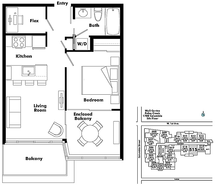 Floor plan 515