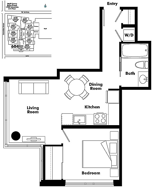 Floor plan 604