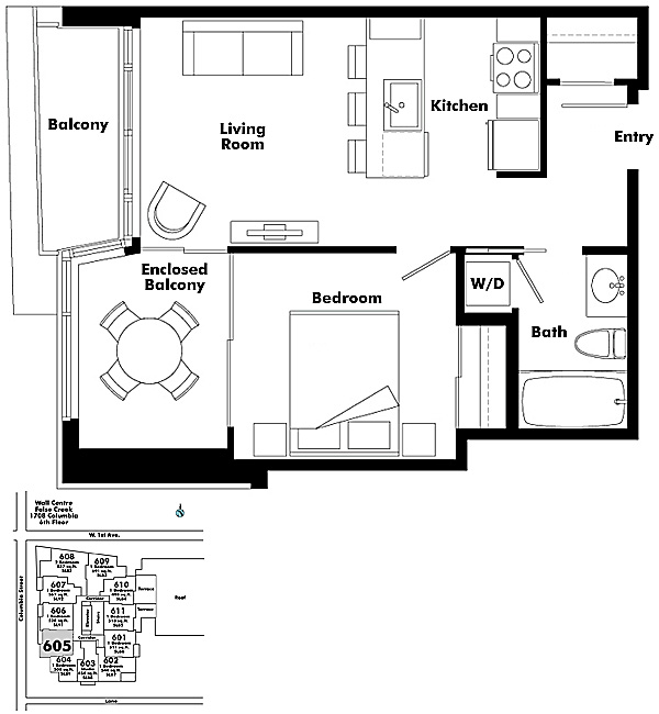 Floor plan 605