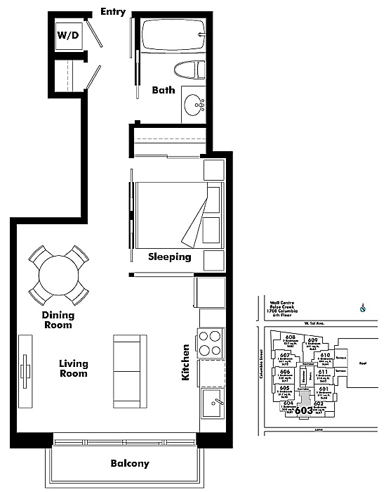 Floor plan 603