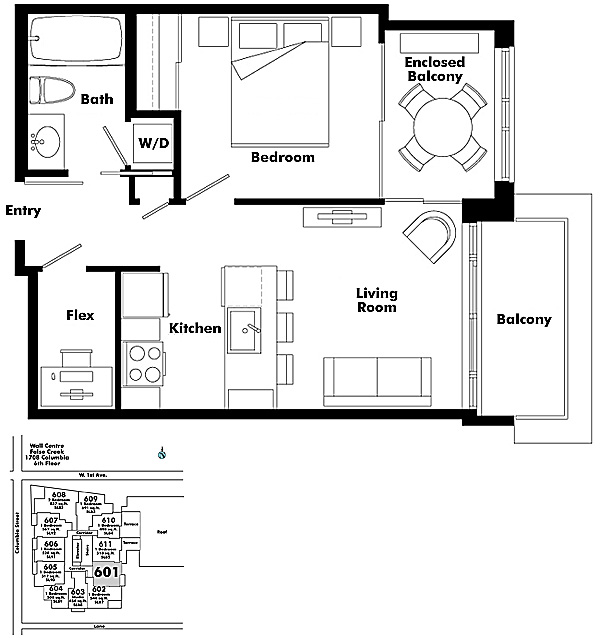 Floor plan 601