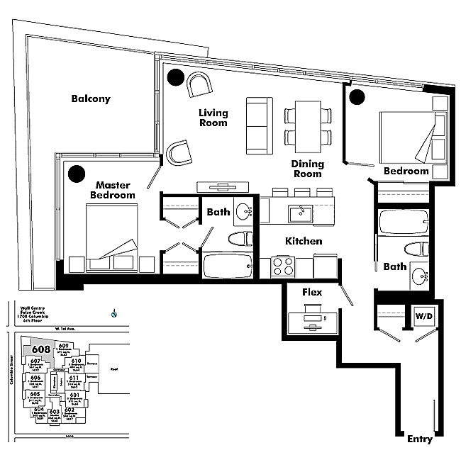Floor plan 608