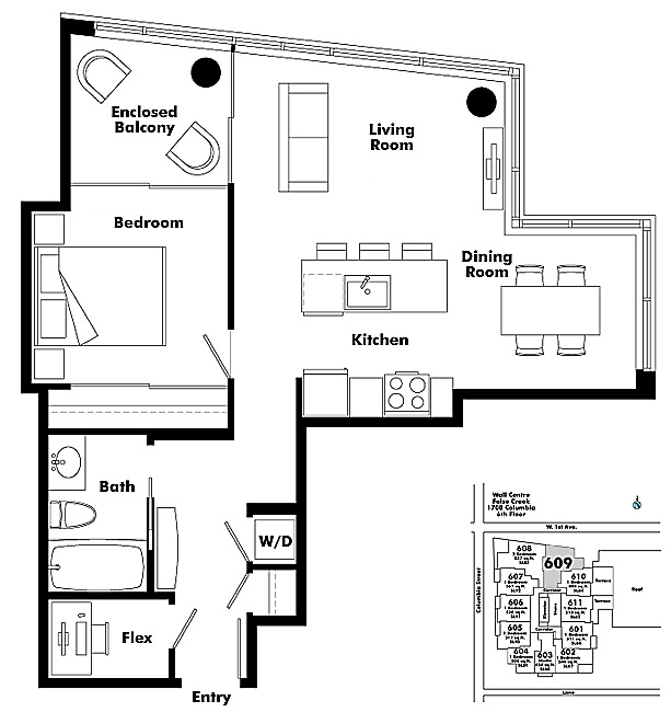 Floor plan 609
