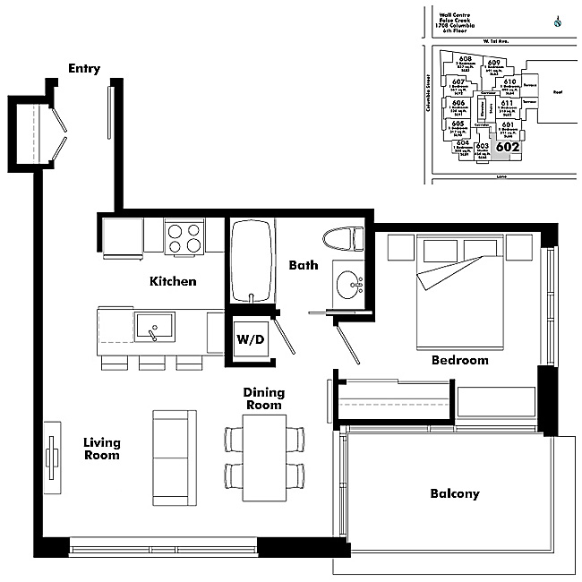 Floor plan 602