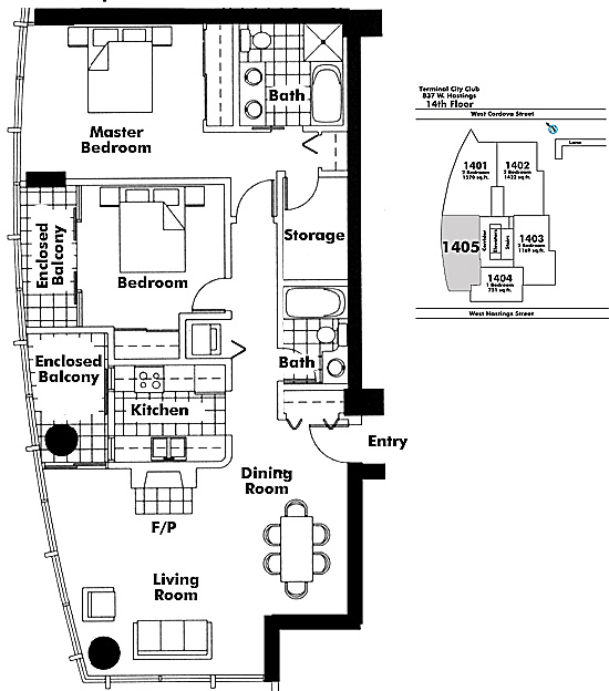 Floor plan 1405