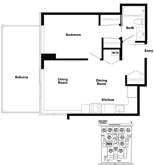 Floor plan 205