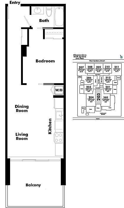 Floor plan 203
