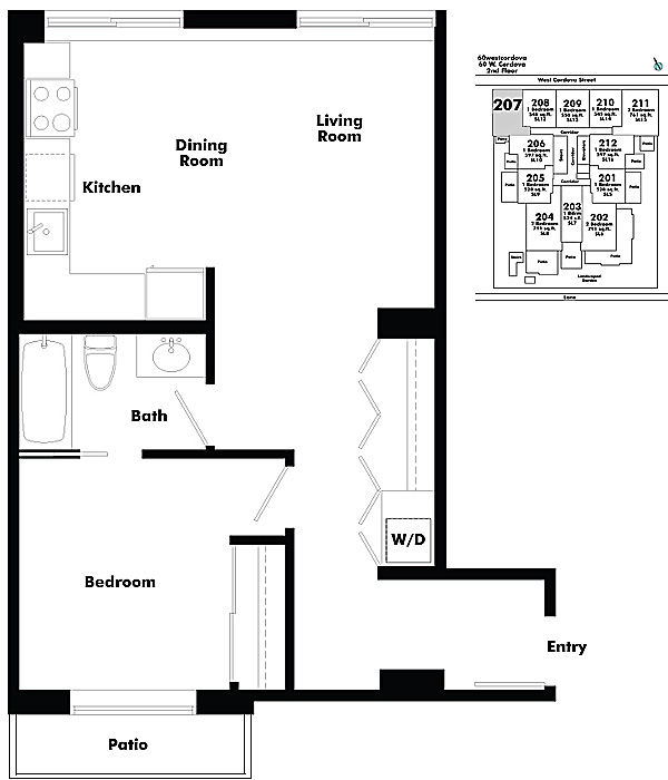 Floor plan 207